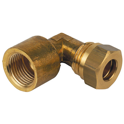 BSPP, Female Stud Elbows, Imperial Brass Compression Fittings - Hydraquip