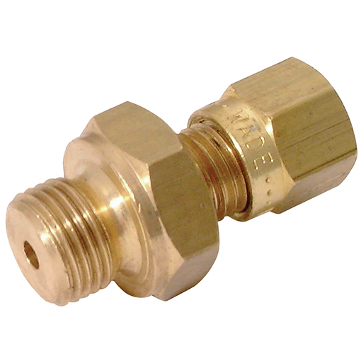 BSPP, Male Stud Couplings, Brass Compression Fittings, Metric - Hydraquip