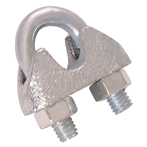 Wire Rope Grips, Electro Galvanised, Chain and Rope Accessories