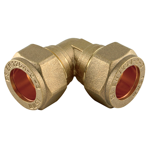90Â° Elbows Brass Metric Plumbing Compression Fittings - Hydraquip
