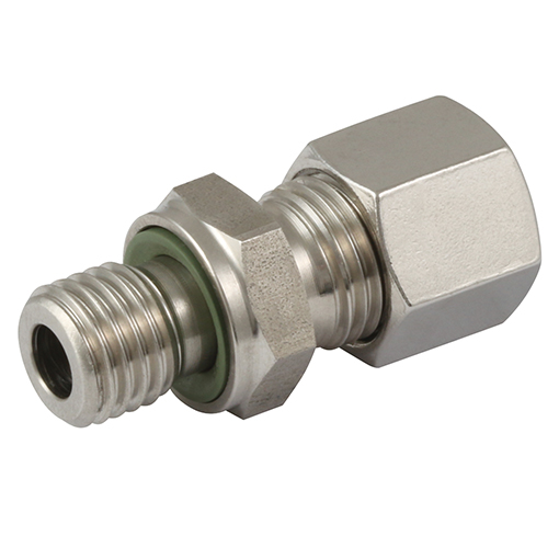 S Series, Bspp (captive Seal), Male Stud Couplings, 316 Stainless Steel 