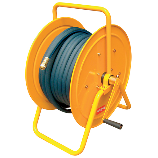 Manual Caddy Style, Hose Reel Only, High Visibility Portable Hose Reels