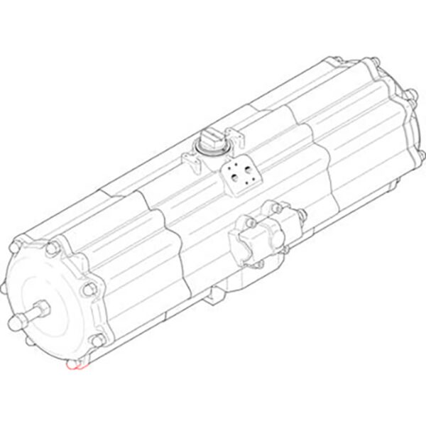 3/8" Female BSPP Single Acting Semi-Rotary Drive