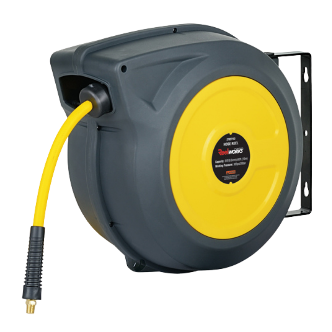 15m Safety Reel w Yellow Hose
